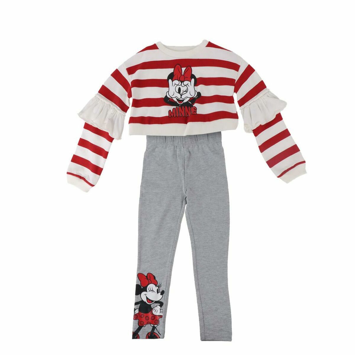 Conjunto de Vestuário Minnie Mouse Cinzento