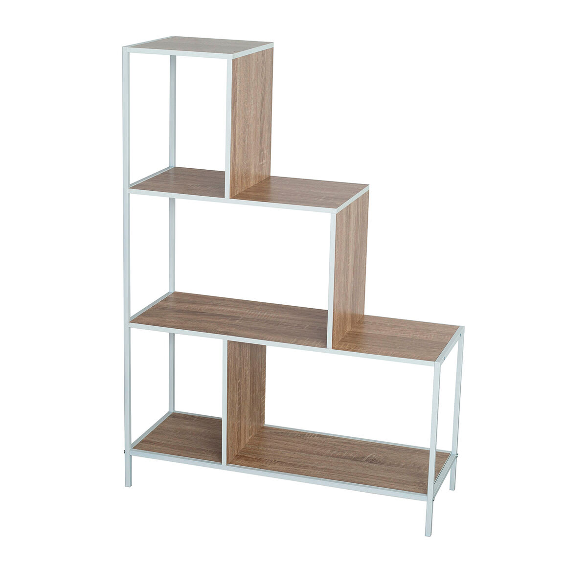 Estantes Versa Branco PVC Metal Madeira MDF 30 x 112,4 x 80 cm