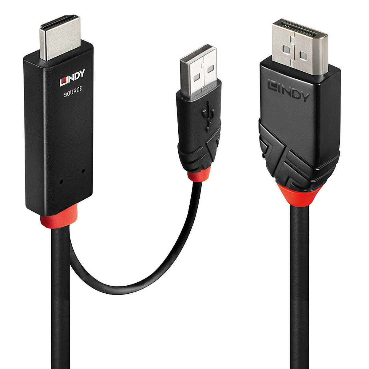 Adaptador HDMI para DisplayPort LINDY 41500 3 m Branco Preto