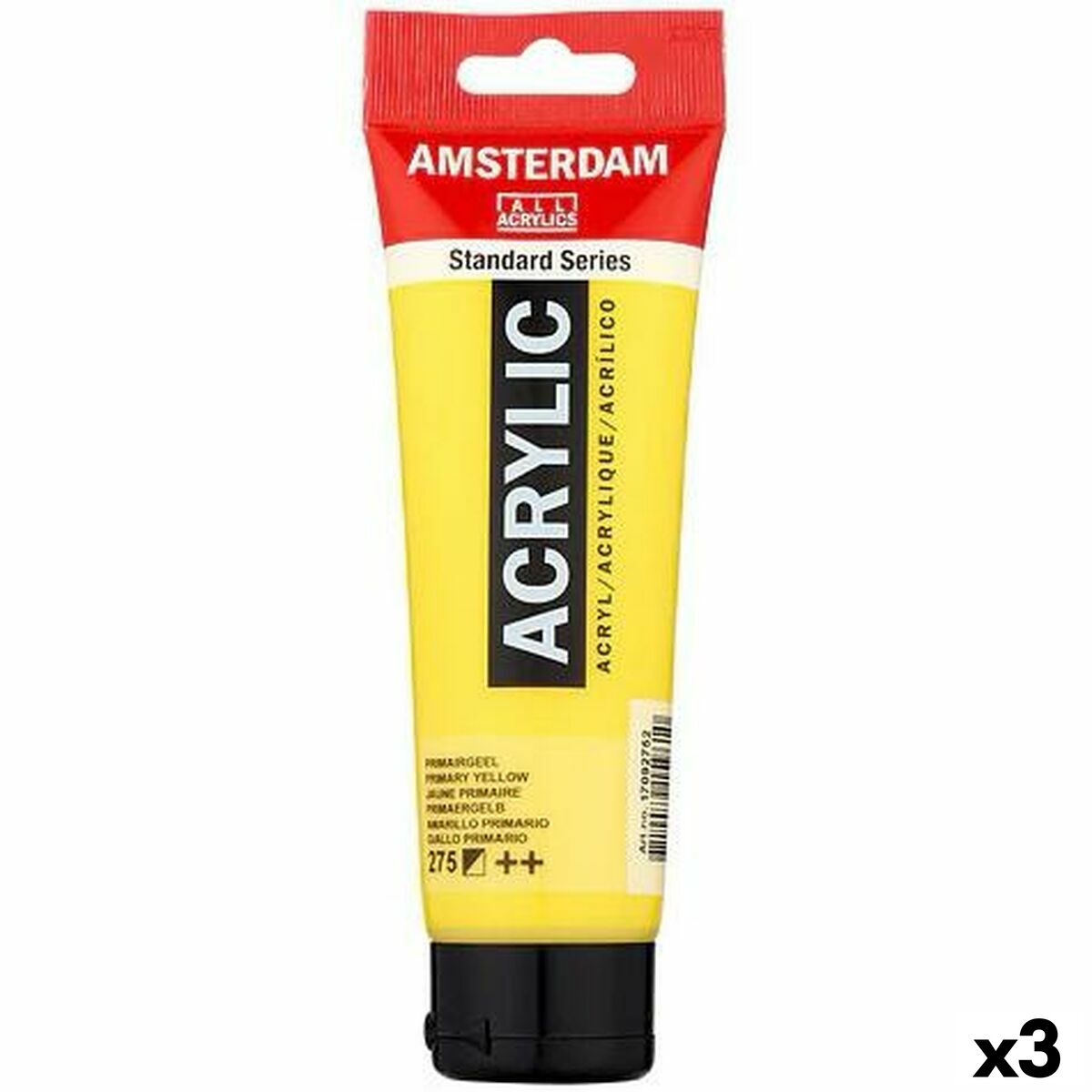 Tinta acrílica Talens Amsterdam Amarelo 120 ml (3 Unidades)