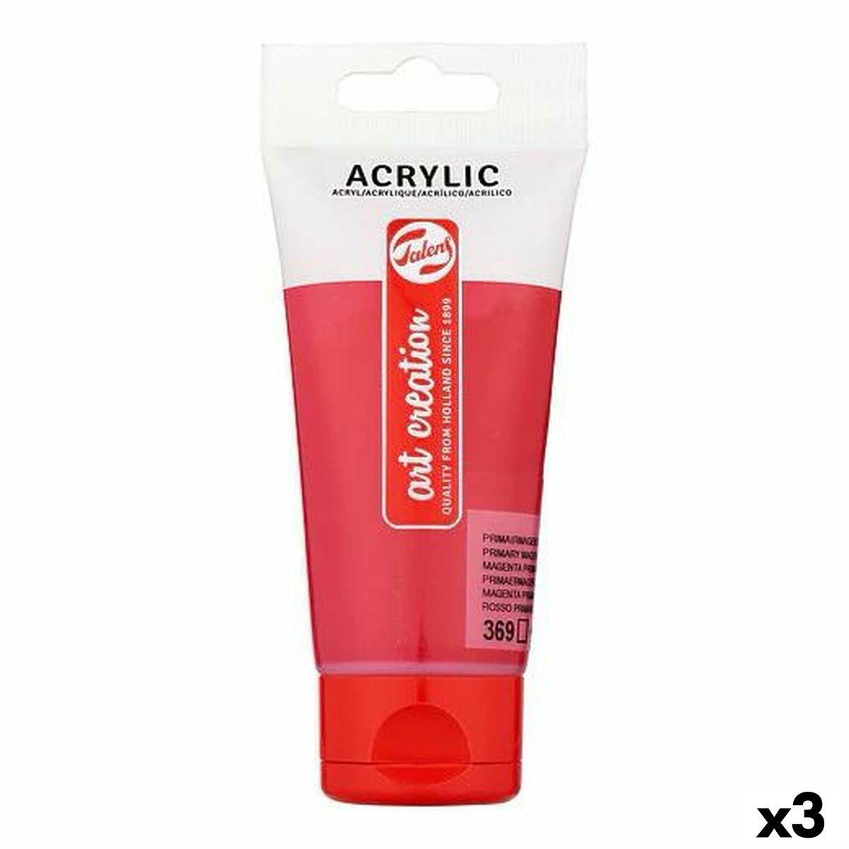 Tinta acrílica Talens Art Creation Magenta 75 ml (3 Unidades)