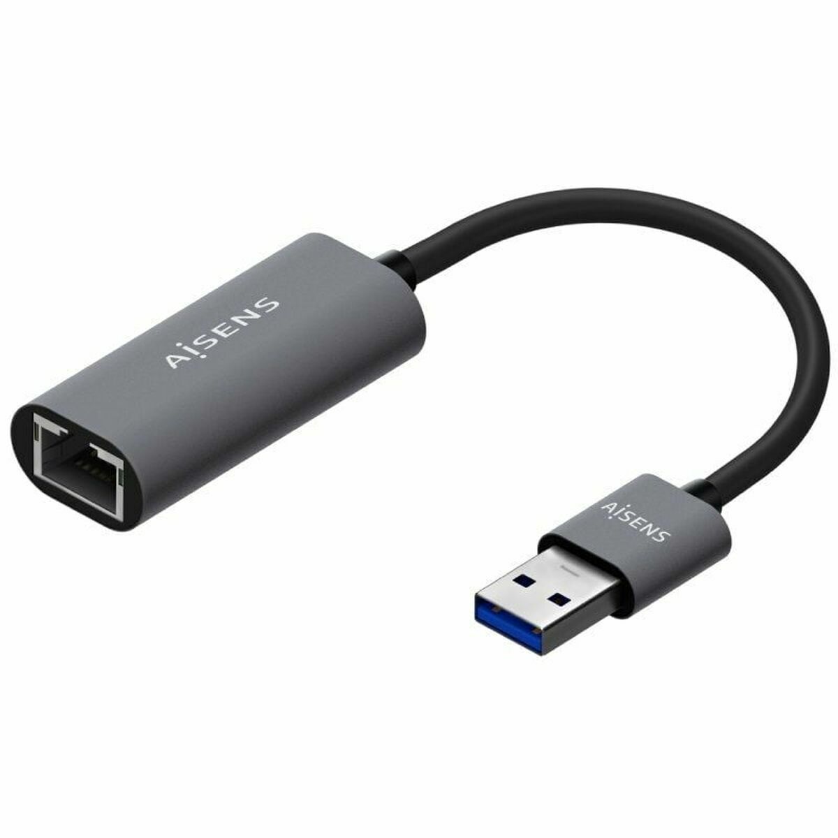 Adaptador USB para Ethernet Aisens A106-0708 Cinzento
