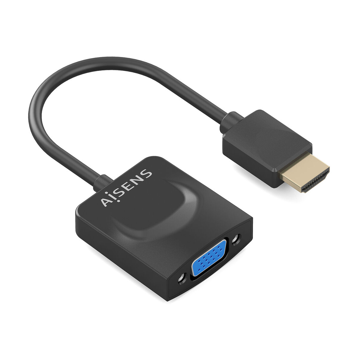 Adaptador HDMI para SVGA com Áudio Aisens A122-0947 Preto 15 cm