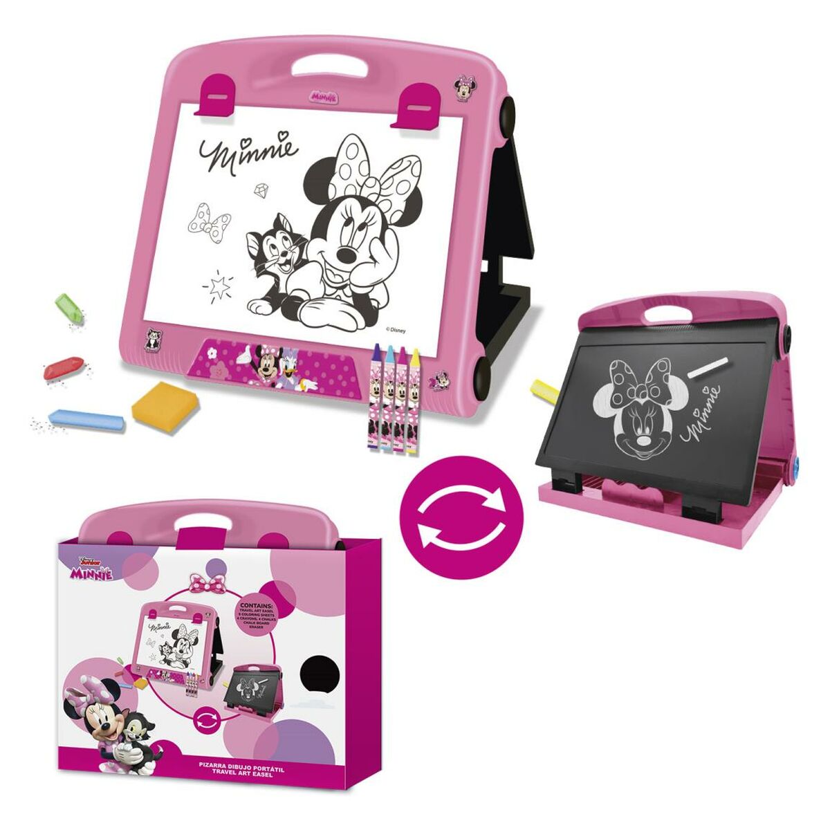 Conjunto de Desenho Minnie Mouse Cor de Rosa