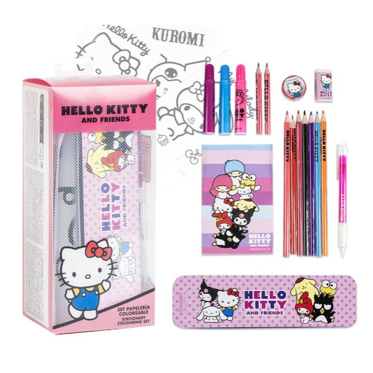 Set de Papelaria Hello Kitty