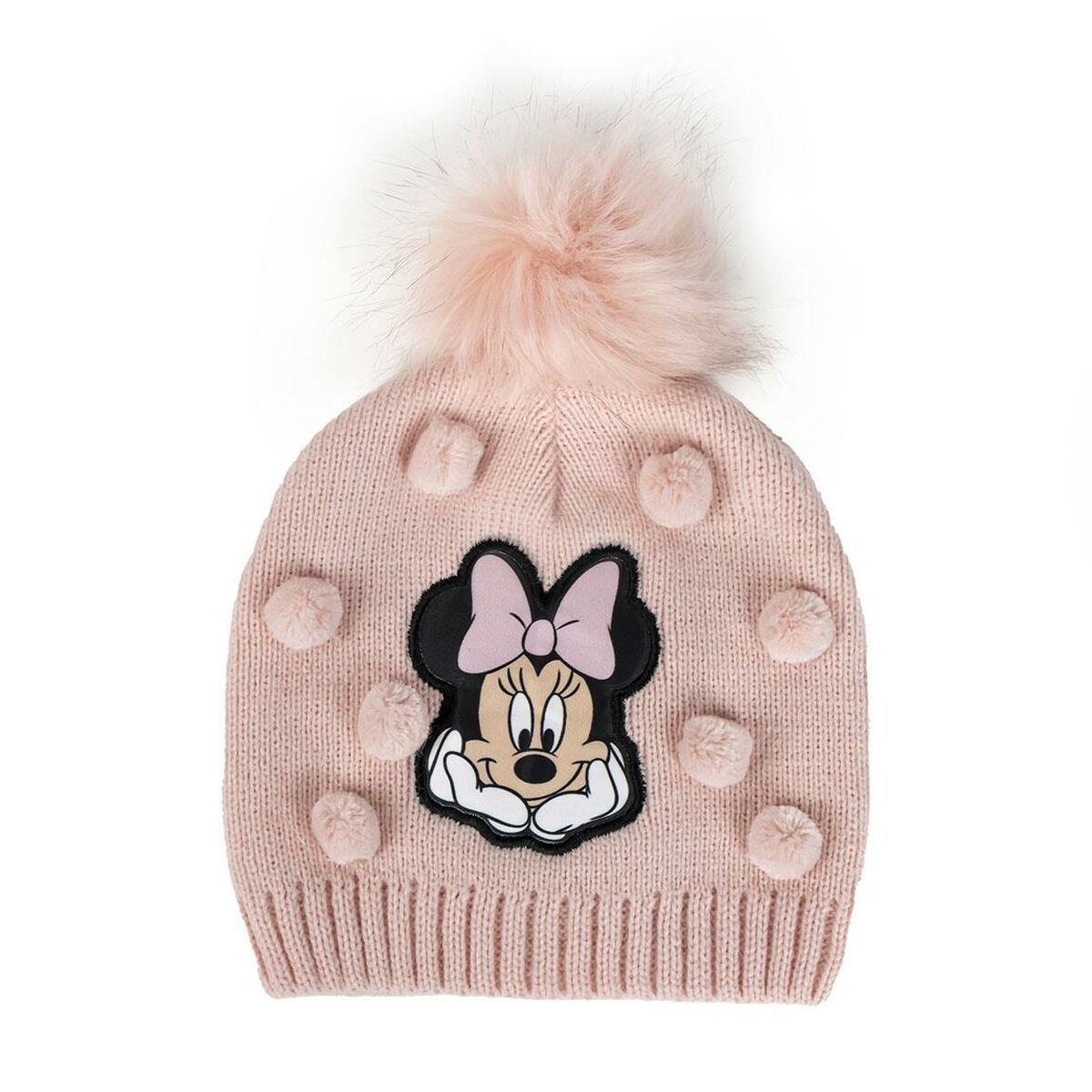 Gorro Infantil Minnie Mouse Cor de Rosa (Tamanho único)