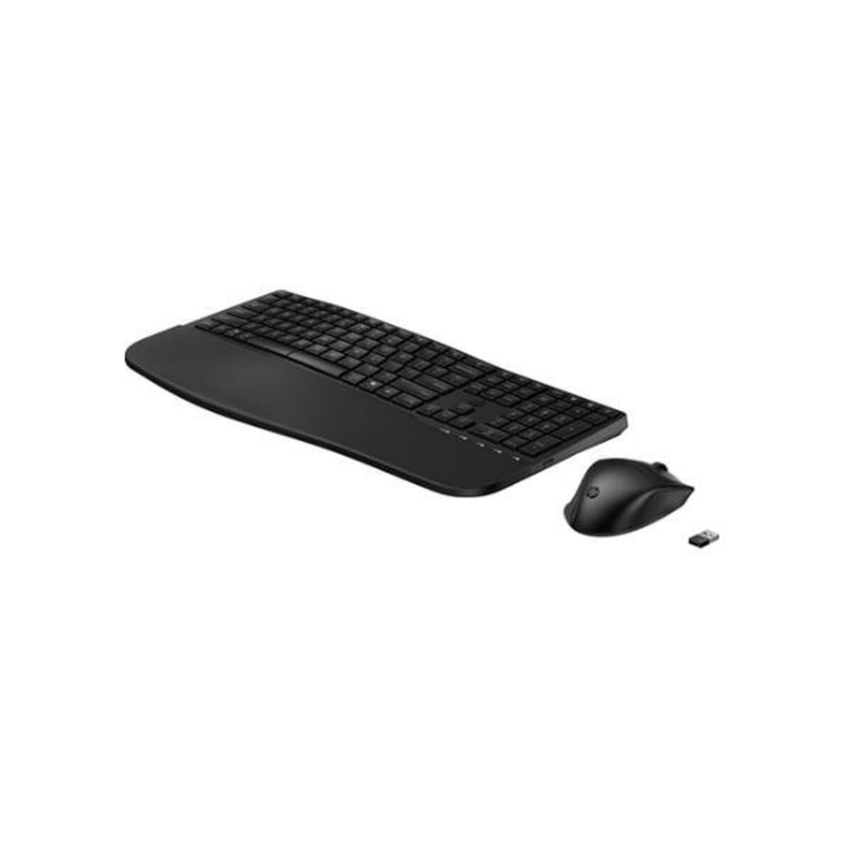 Teclado e Rato HP 680 Comfort Preto Qwerty espanhol