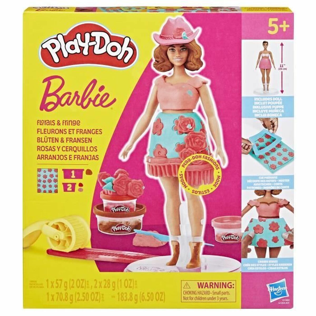 Jogo de Plasticina Play-Doh Florals & Fringe Multicolor