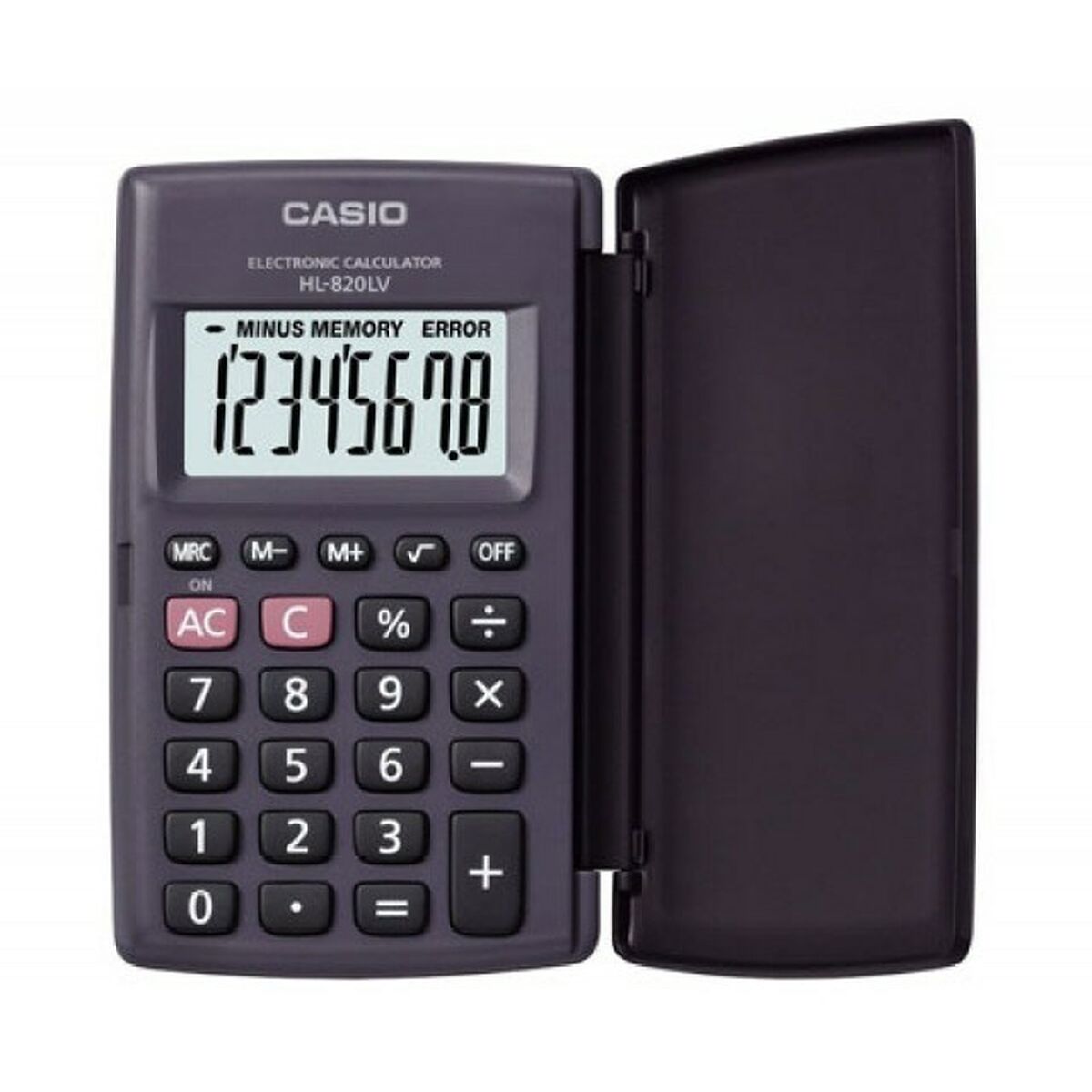 Calculadora Casio HL-820LV-B BK Preto Plástico