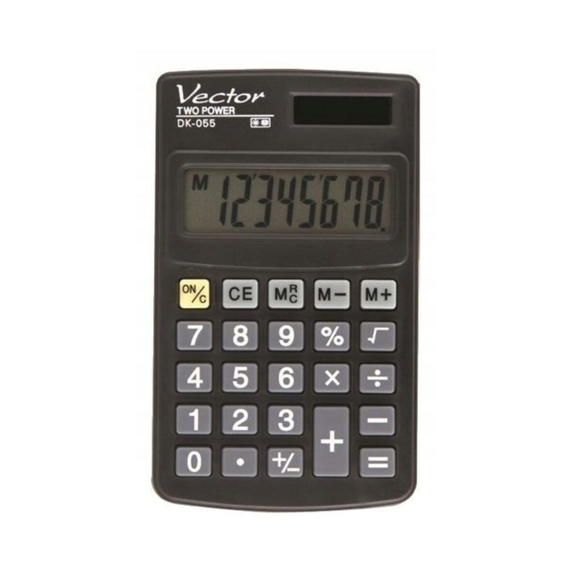 Calculadora Vector DK-055 Preto Plástico