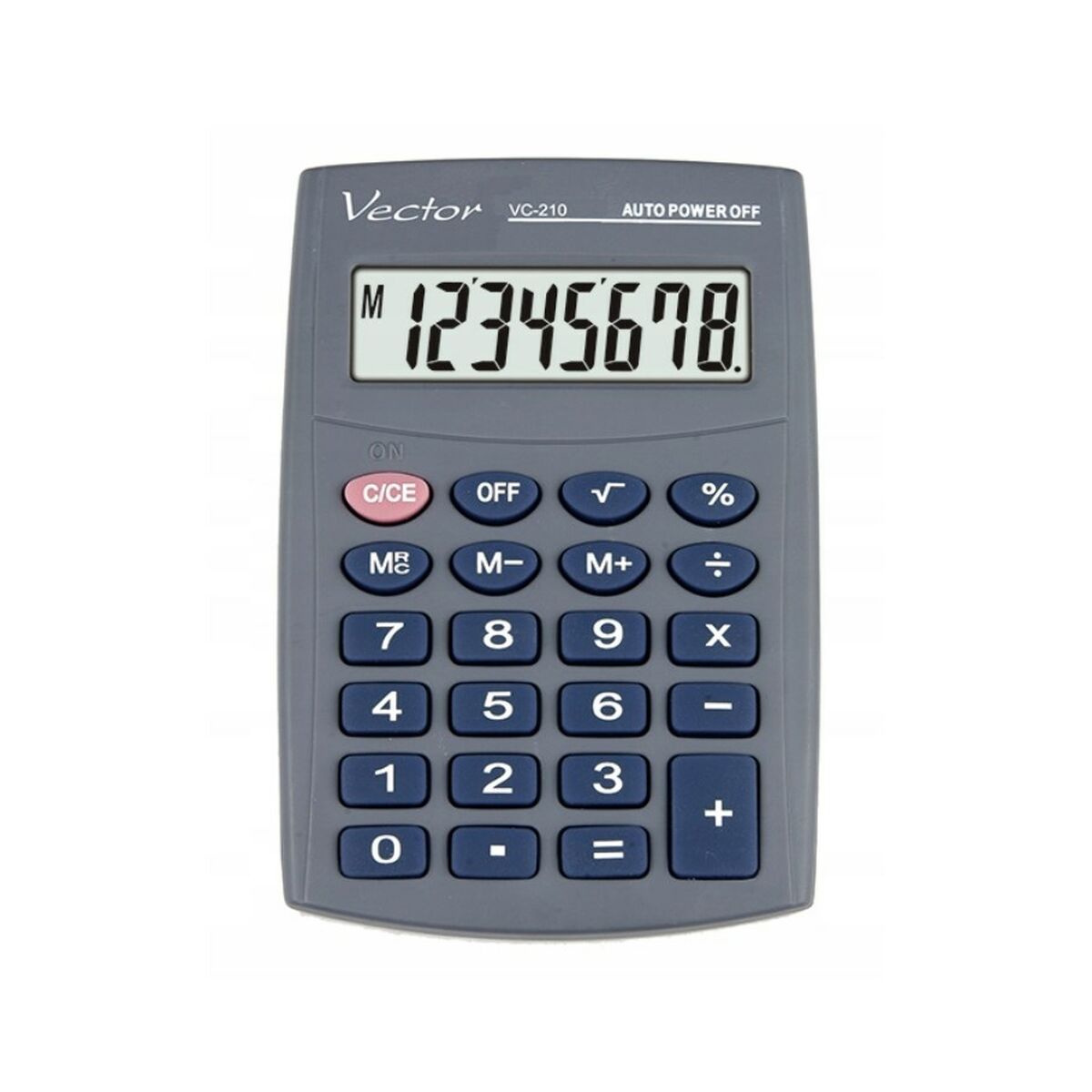 Calculadora Vector KAV VC-210III Cinzento Plástico
