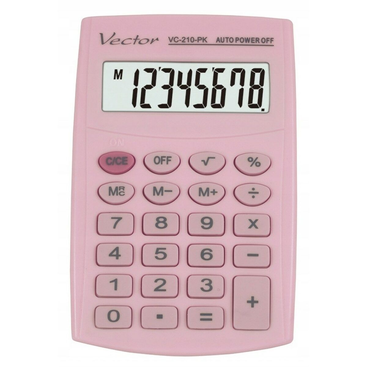 Calculadora Vector KAV VC-210 PK Cor de Rosa Plástico