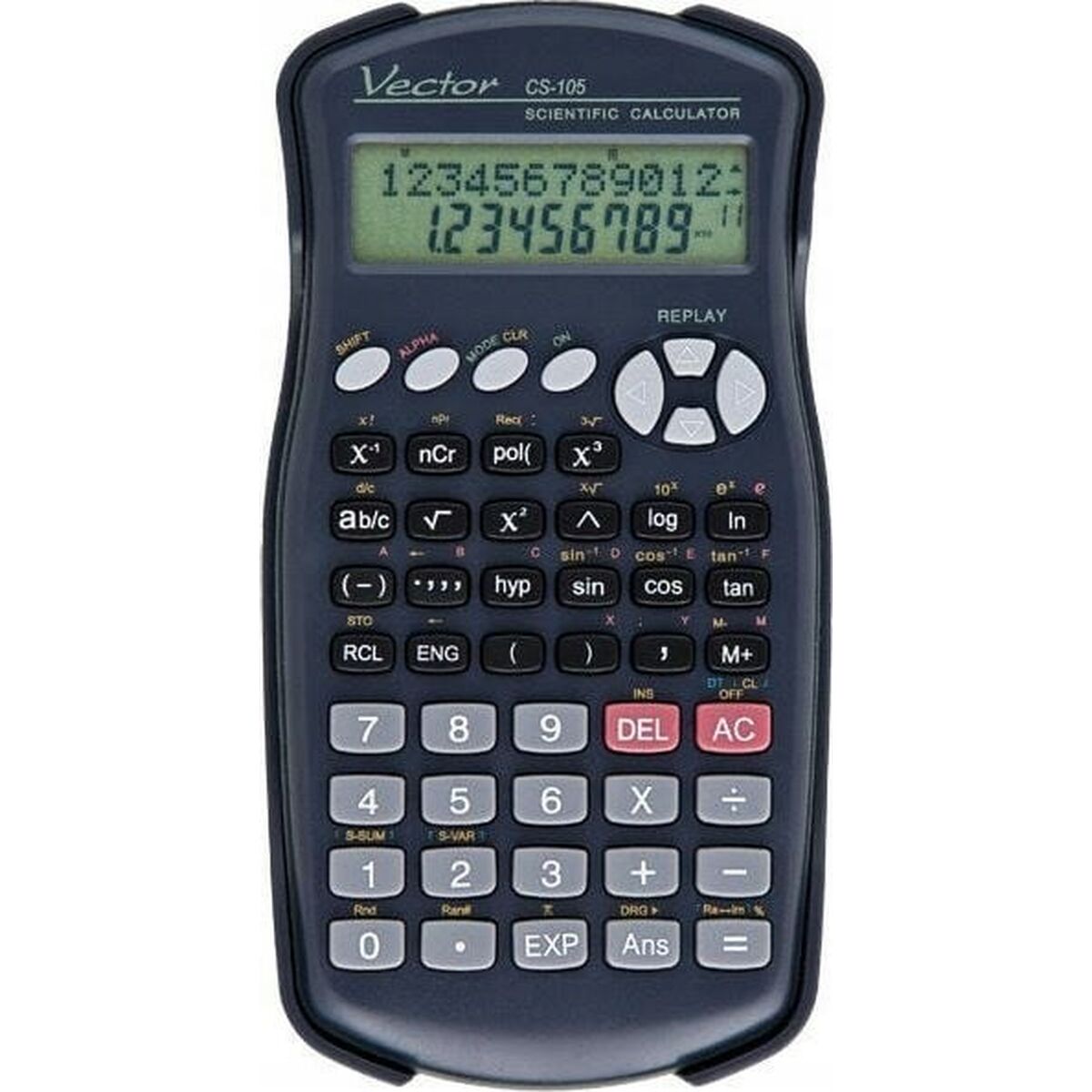 Calculadora Científica Vector KAV CS-105 Preto