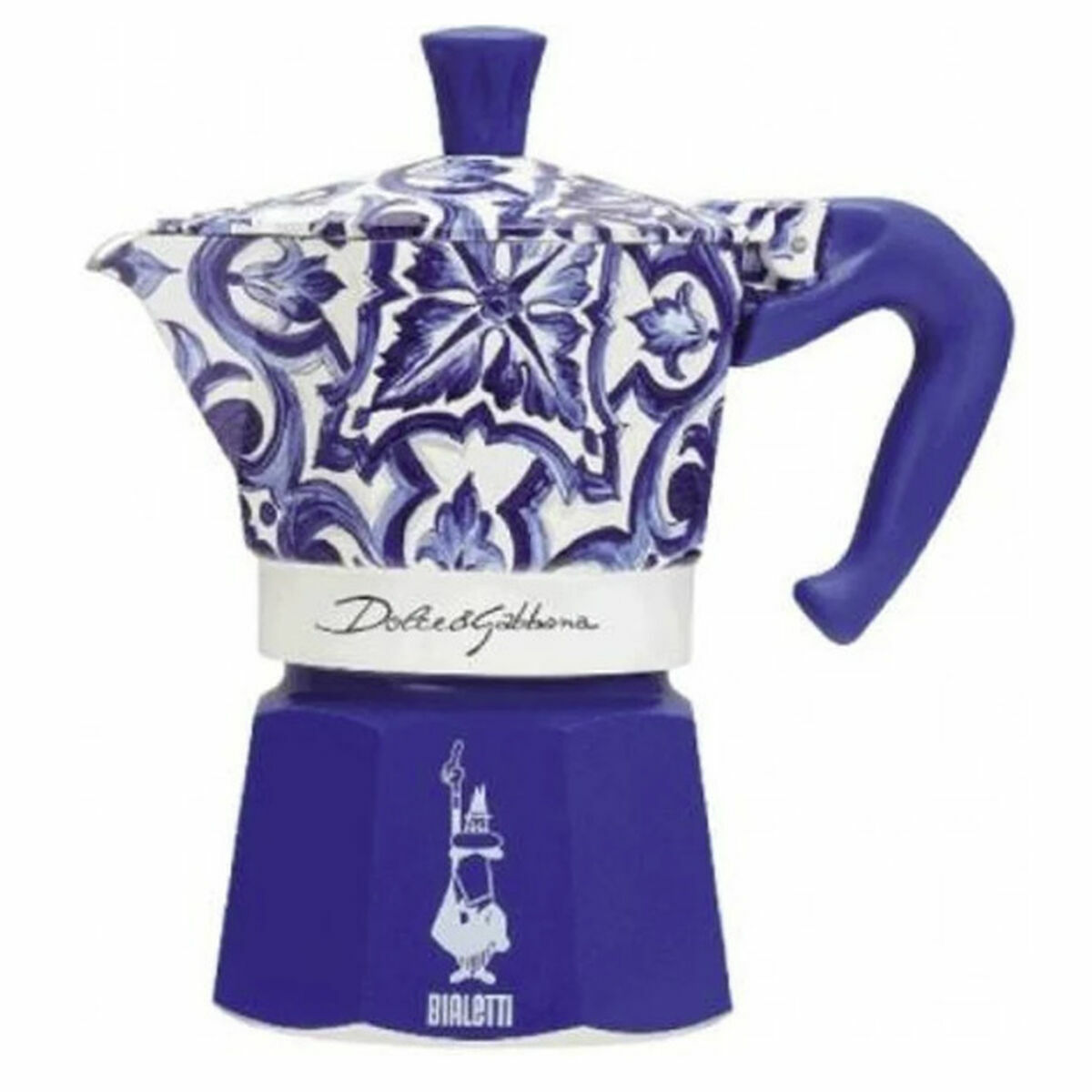 Cafeteira Italiana Bialetti MOKA D&G Azul Alumínio 6 Copos
