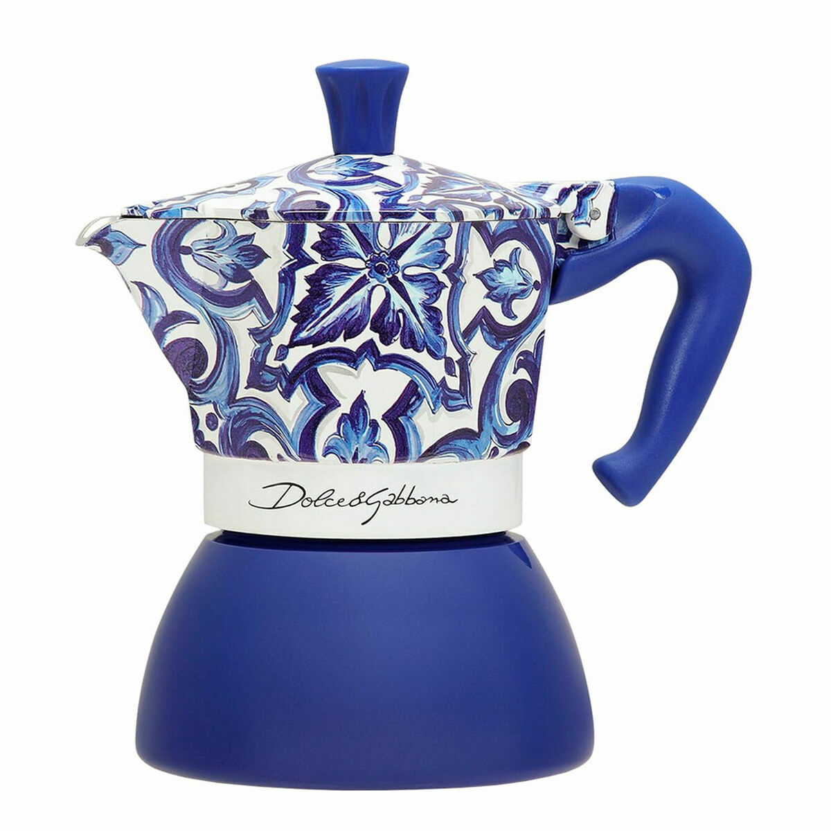 Cafeteira Italiana Bialetti MOKA D&G Azul Aço inoxidável 4 Kopjes