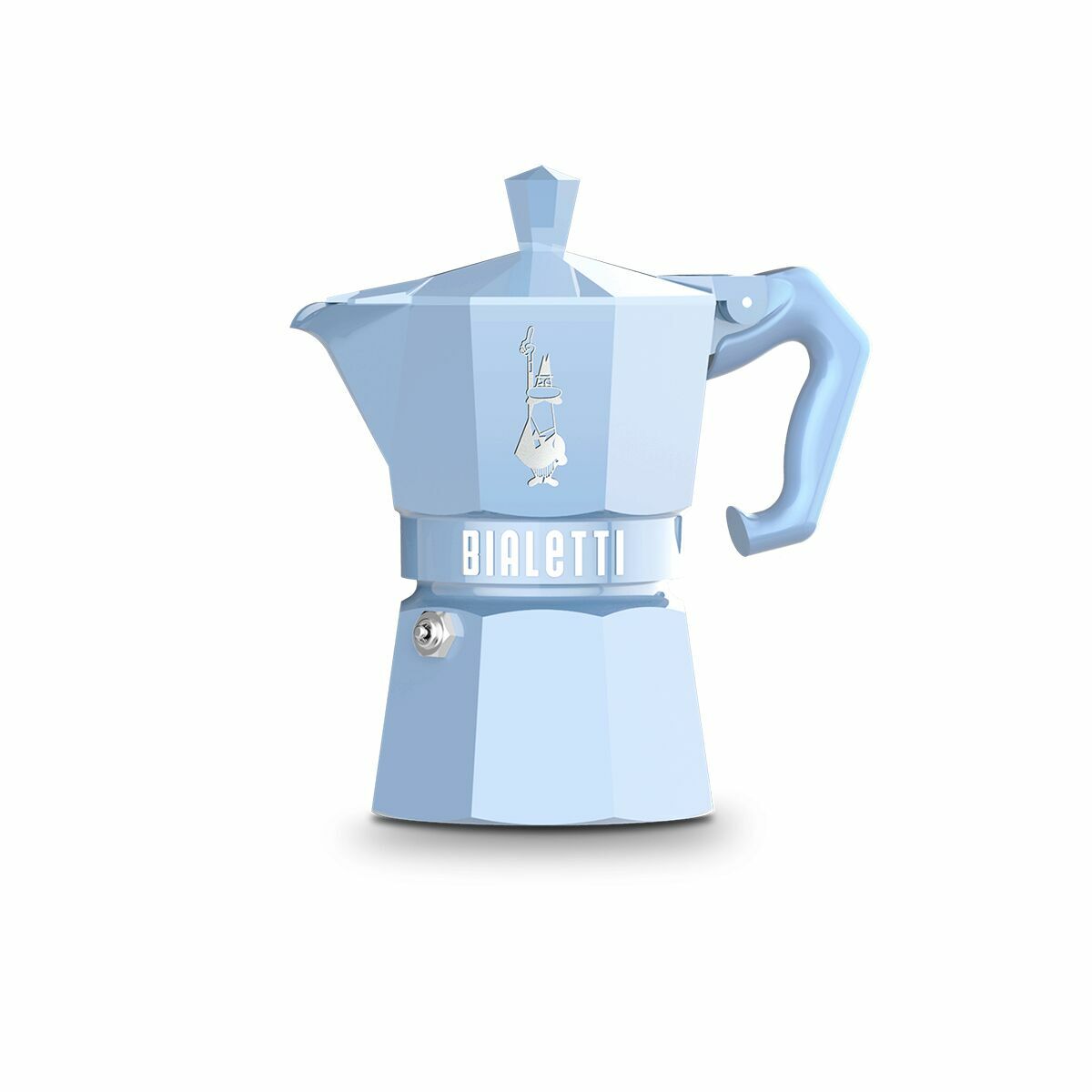 Cafeteira Italiana Bialetti MOKA EXCLUSIVE Azul Alumínio 3 Kopjes