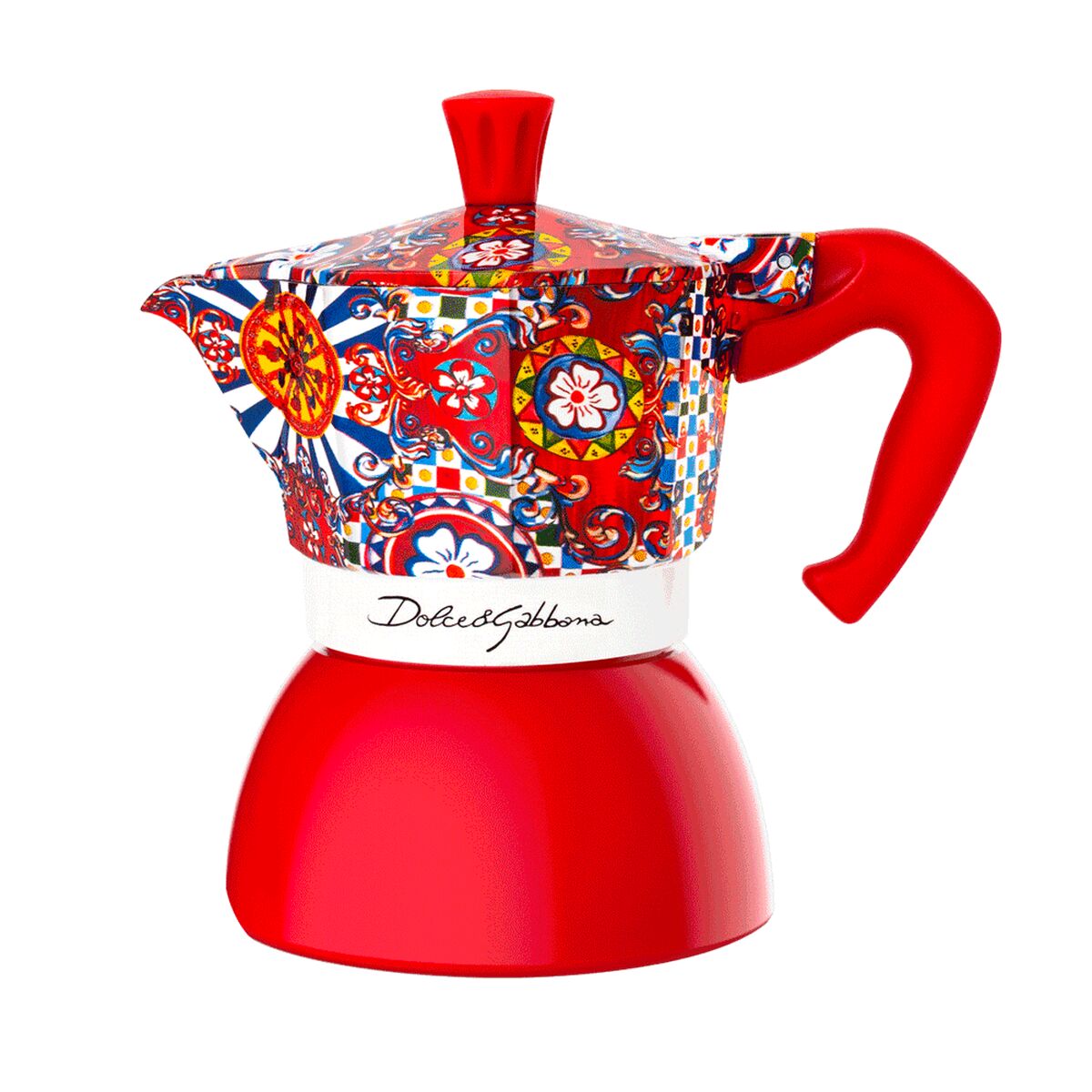 Cafeteira Italiana Bialetti MOKA D&G Vermelho Aço inoxidável 4 Kopjes