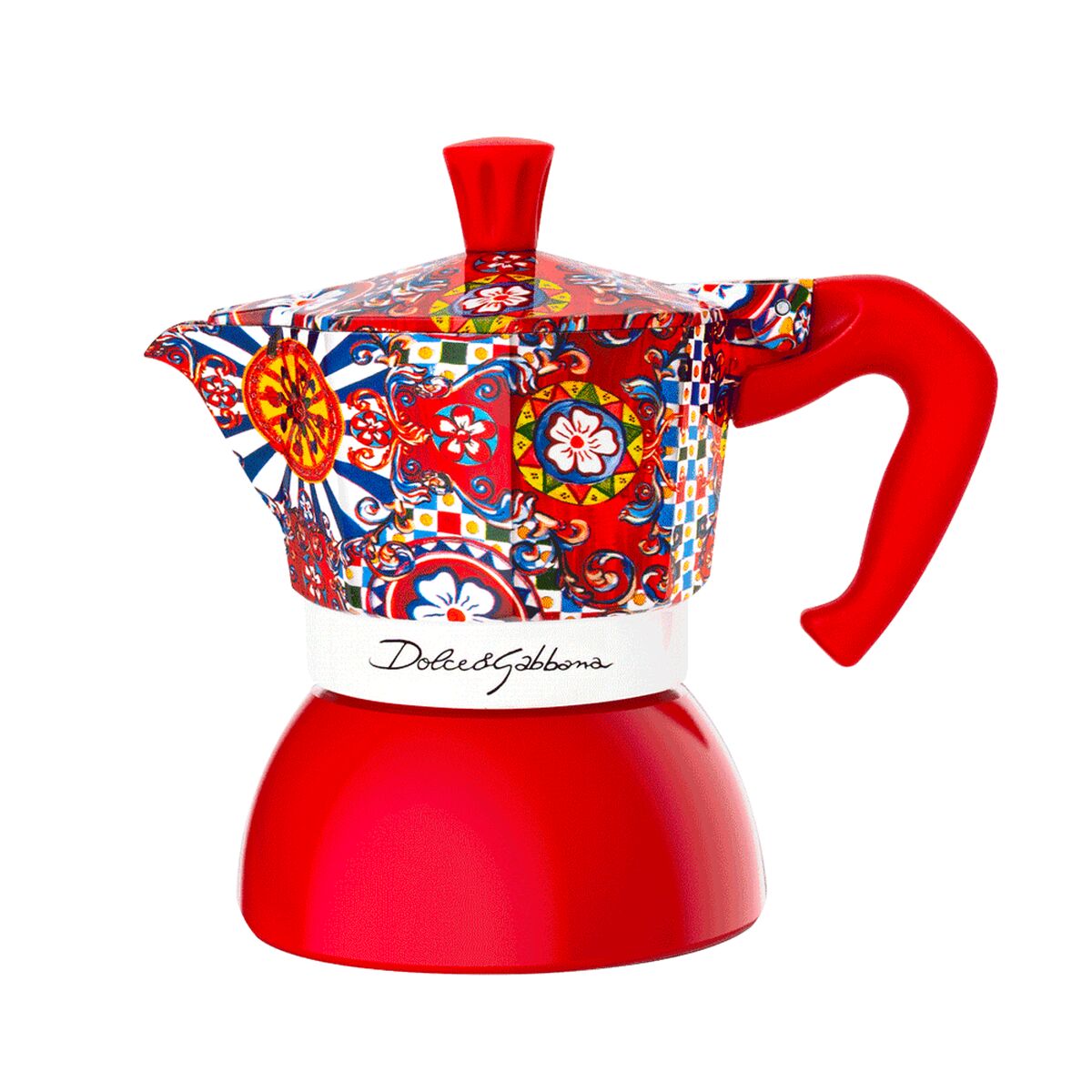 Cafeteira Italiana Bialetti MOKA D&G Vermelho Alumínio 2 Kopjes