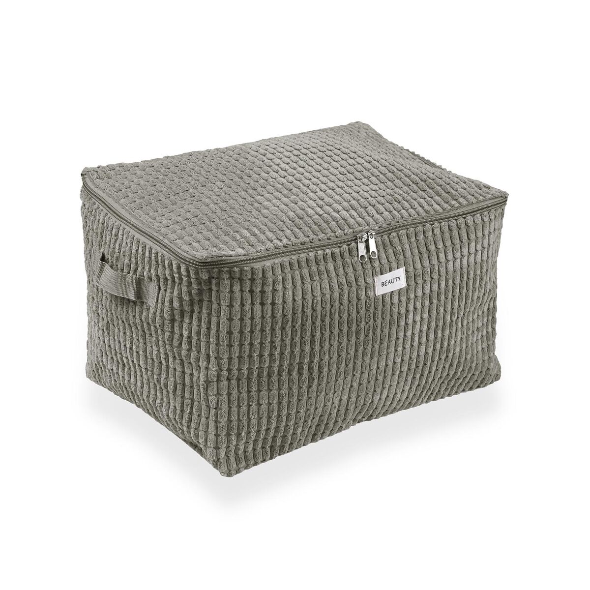 Caixa de Armazenagem Versa Corduroy 38 x 26 x 26 cm Caqui