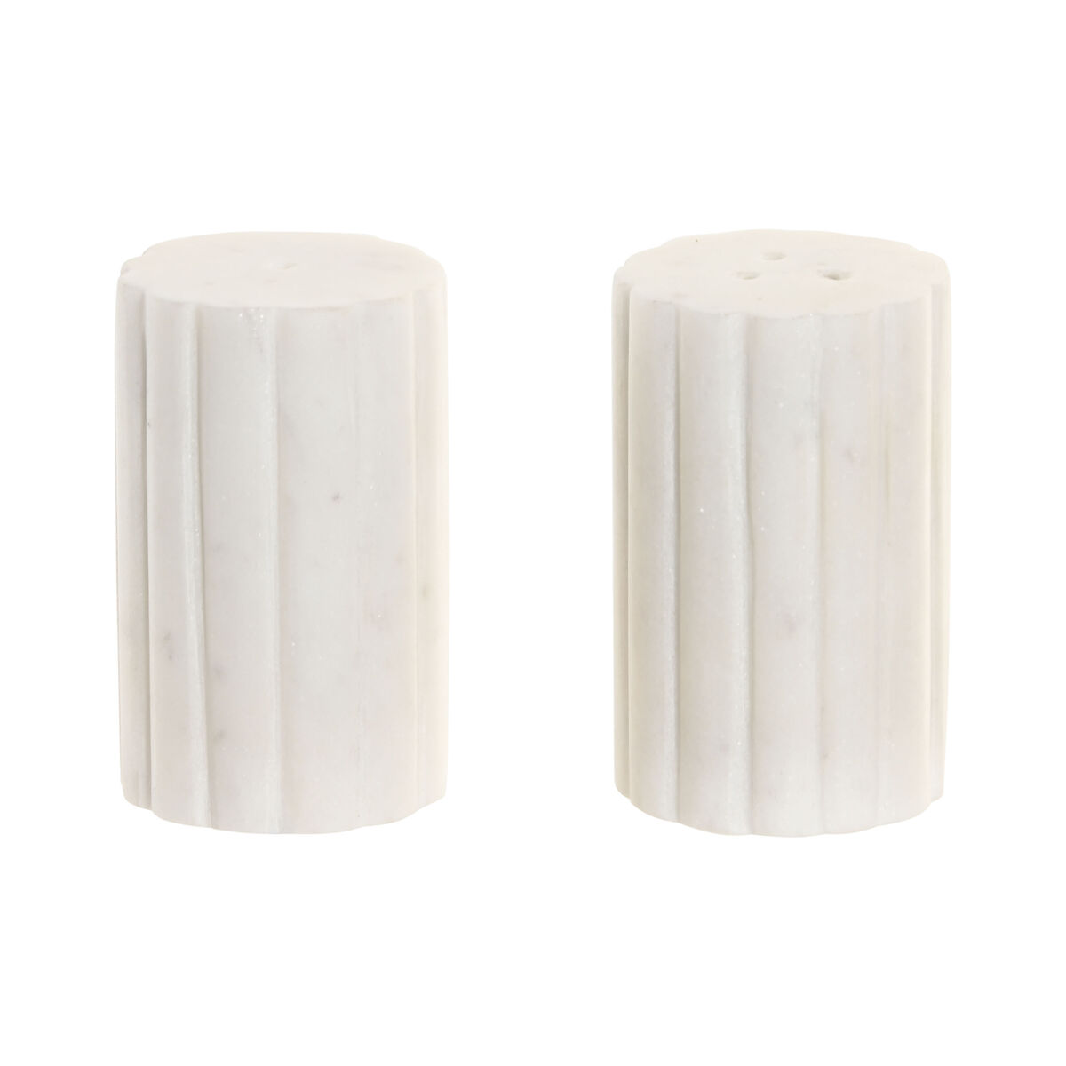 Saleiro e Pimenteiro Home ESPRIT Branco Urbana 4,5 x 4,5 x 8 cm