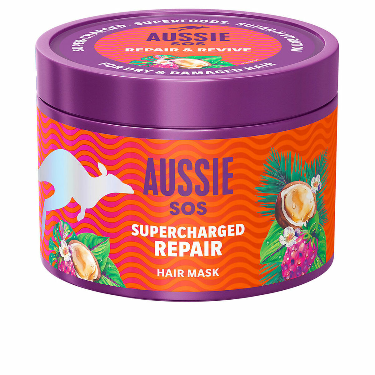 Máscara Capilar Aussie SOS SUPERCHARGED REPAIR 500 ml