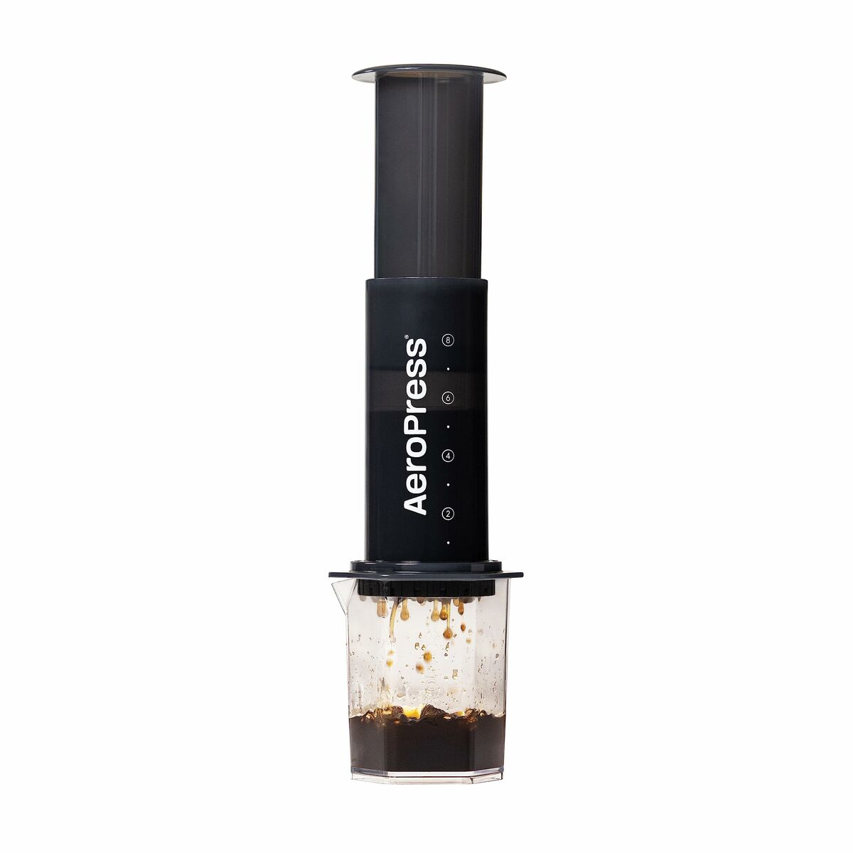 Cafeteira Portátil Aeropress XL Preto Transparente Borracha natural Polipropileno