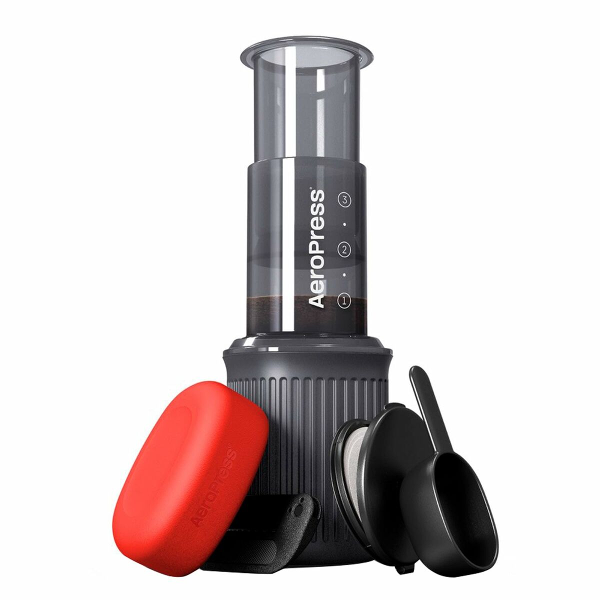 Cafeteira Portátil Aeropress Go Preto 3 Kopjes