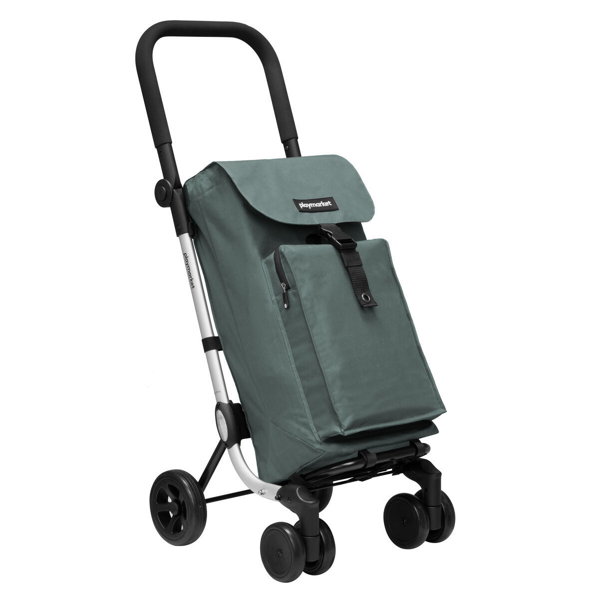 Carro de Compras Playmarket 24918 774GO Cinzento 45 L