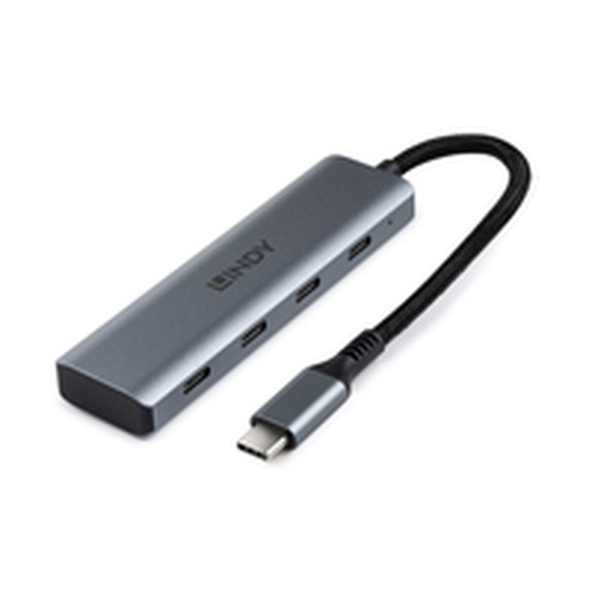 Hub USB LINDY Cinzento