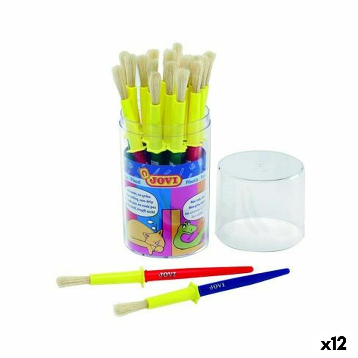 Pincéis Jovi Multicolor 20 Peças (12 Unidades)