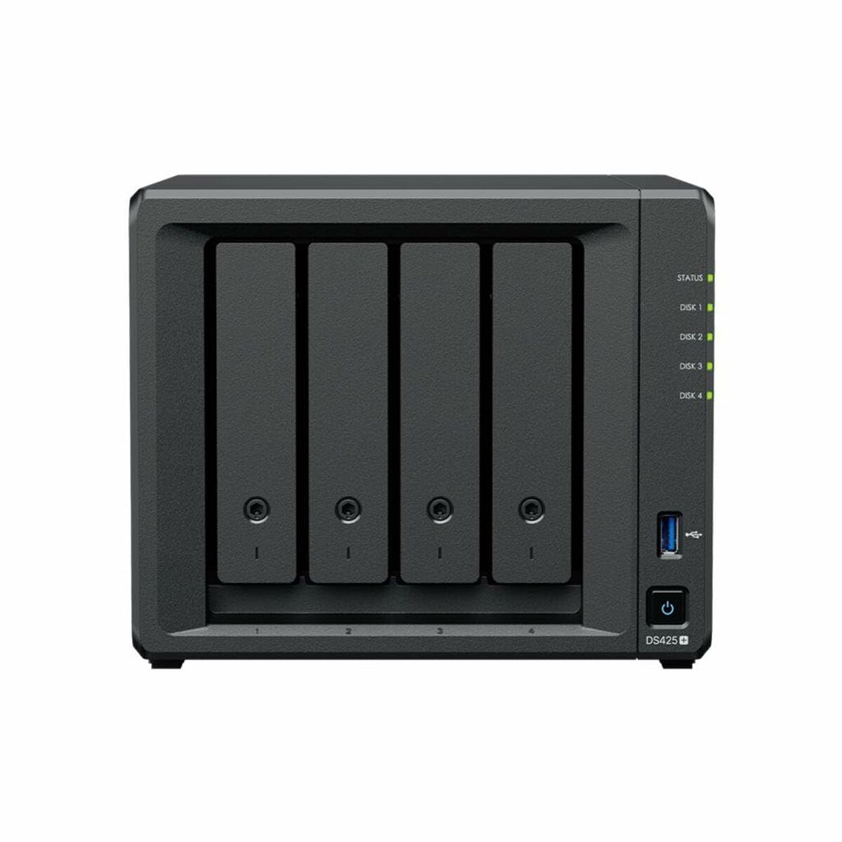 Armazenamanto em Rede NAS Synology DS425+ Preto Intel Celeron J4125