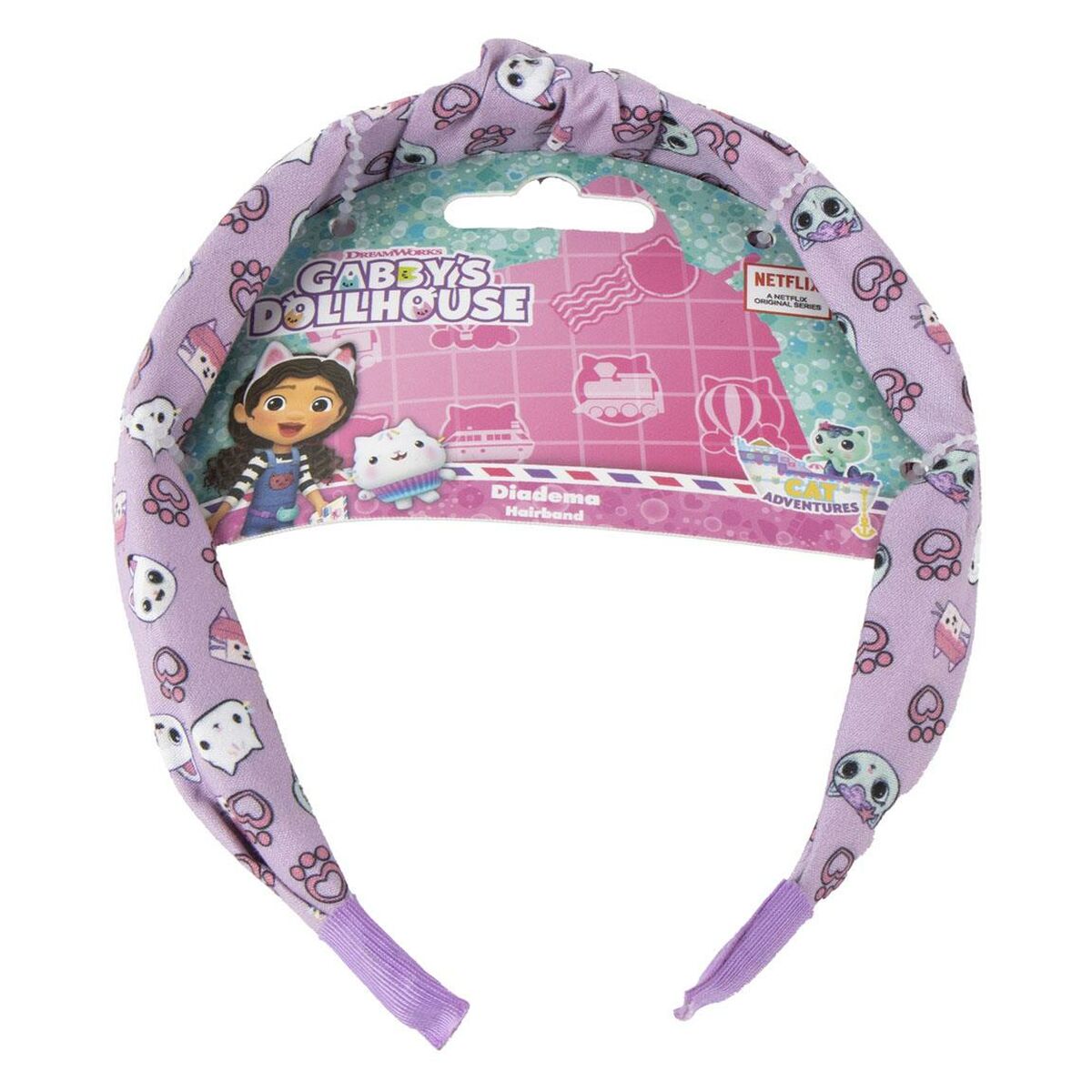 Diadema Gabby's Dollhouse Roxo