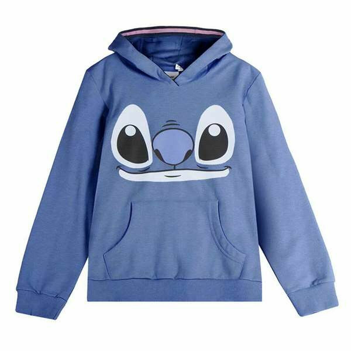 Camisola com Capuz Menina Stitch Azul