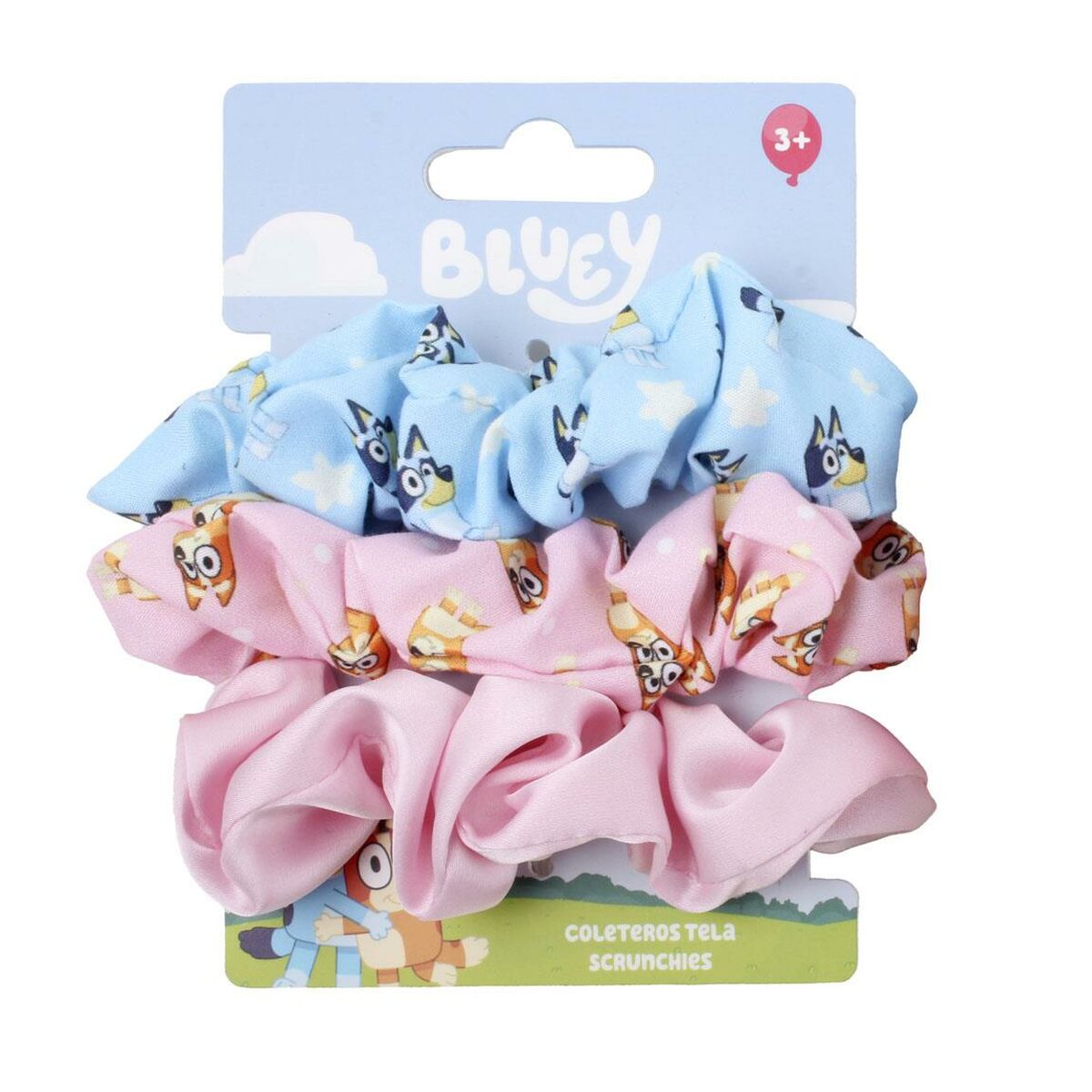 Elásticos para Cabelo Bluey Azul 3 Peças