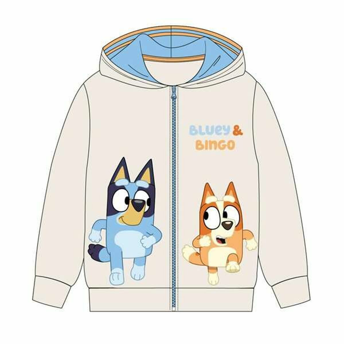 Camisola com Capuz Menina Bluey Azul escuro