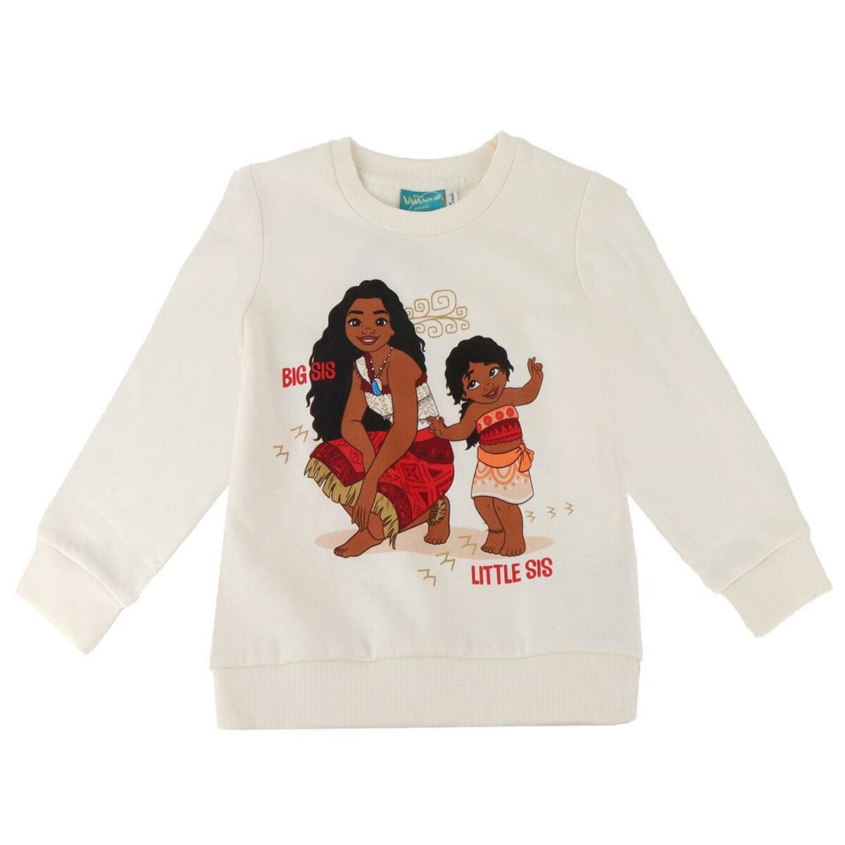 Camisola sem Capuz Menina Vaiana Bege