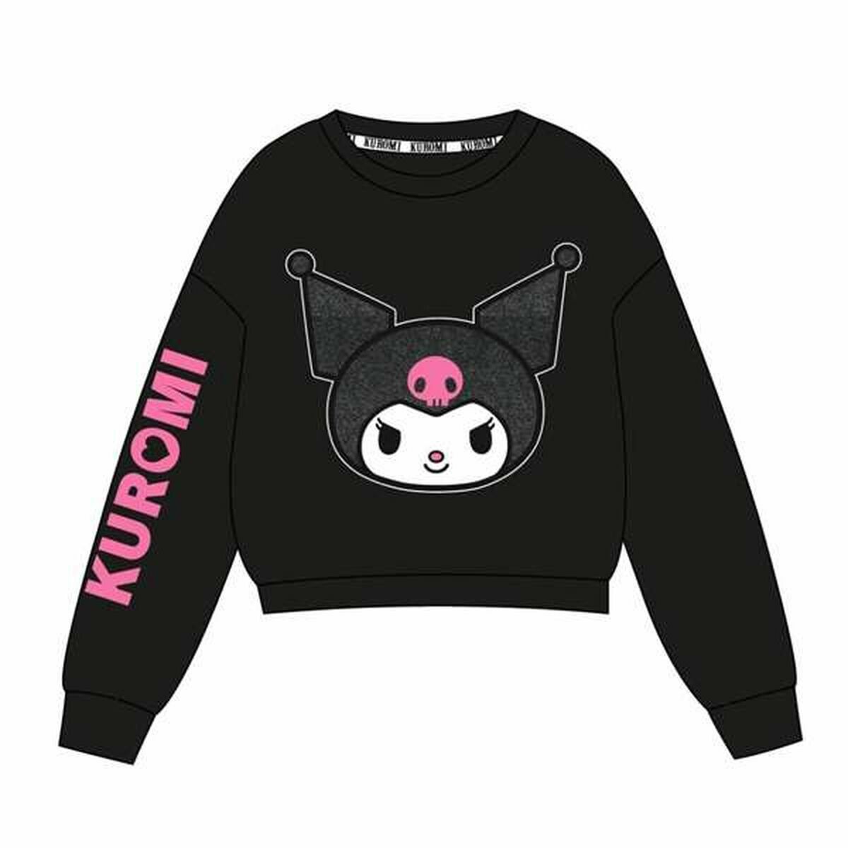 Camisola sem Capuz Menina Hello Kitty Preto