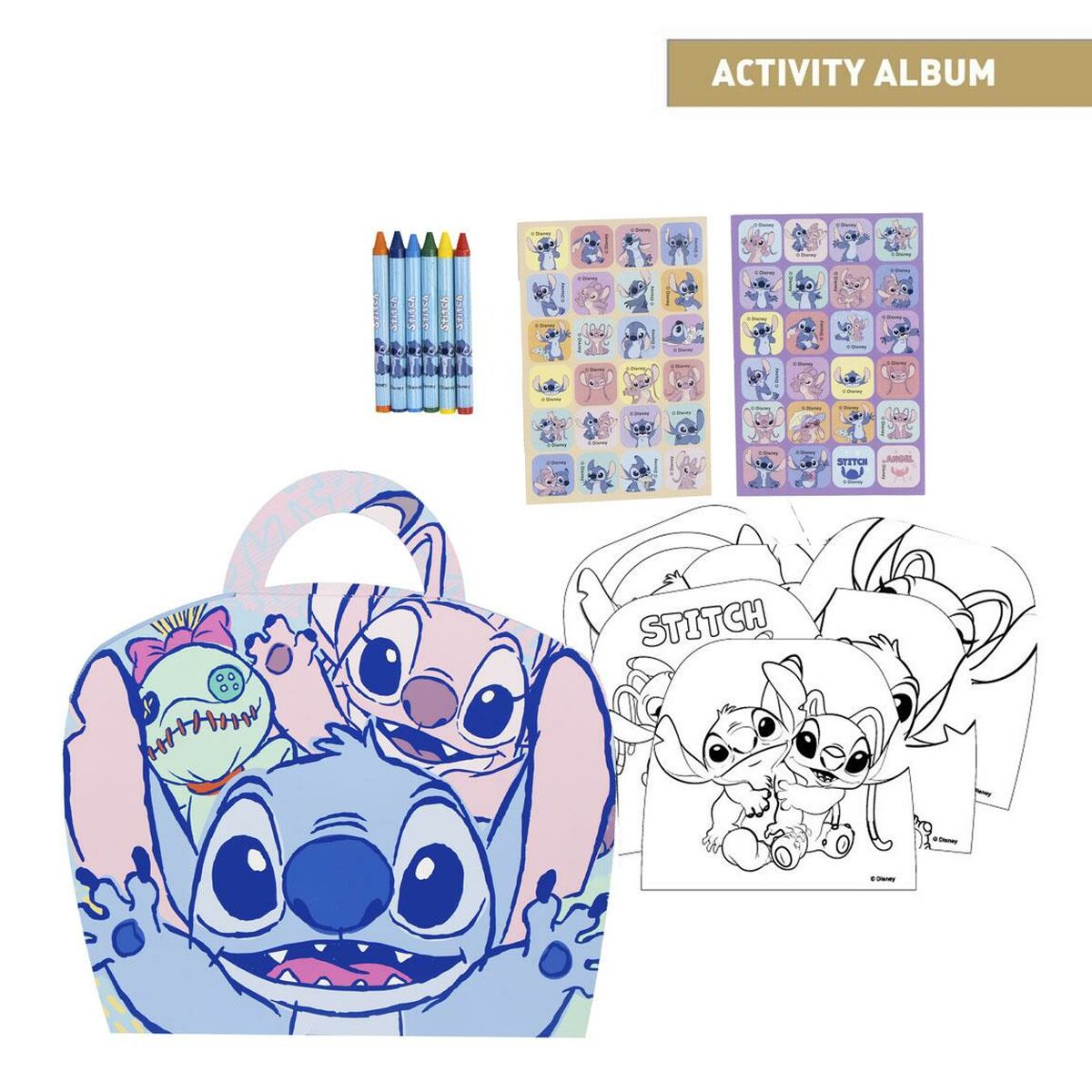 Conjunto de Desenho Stitch