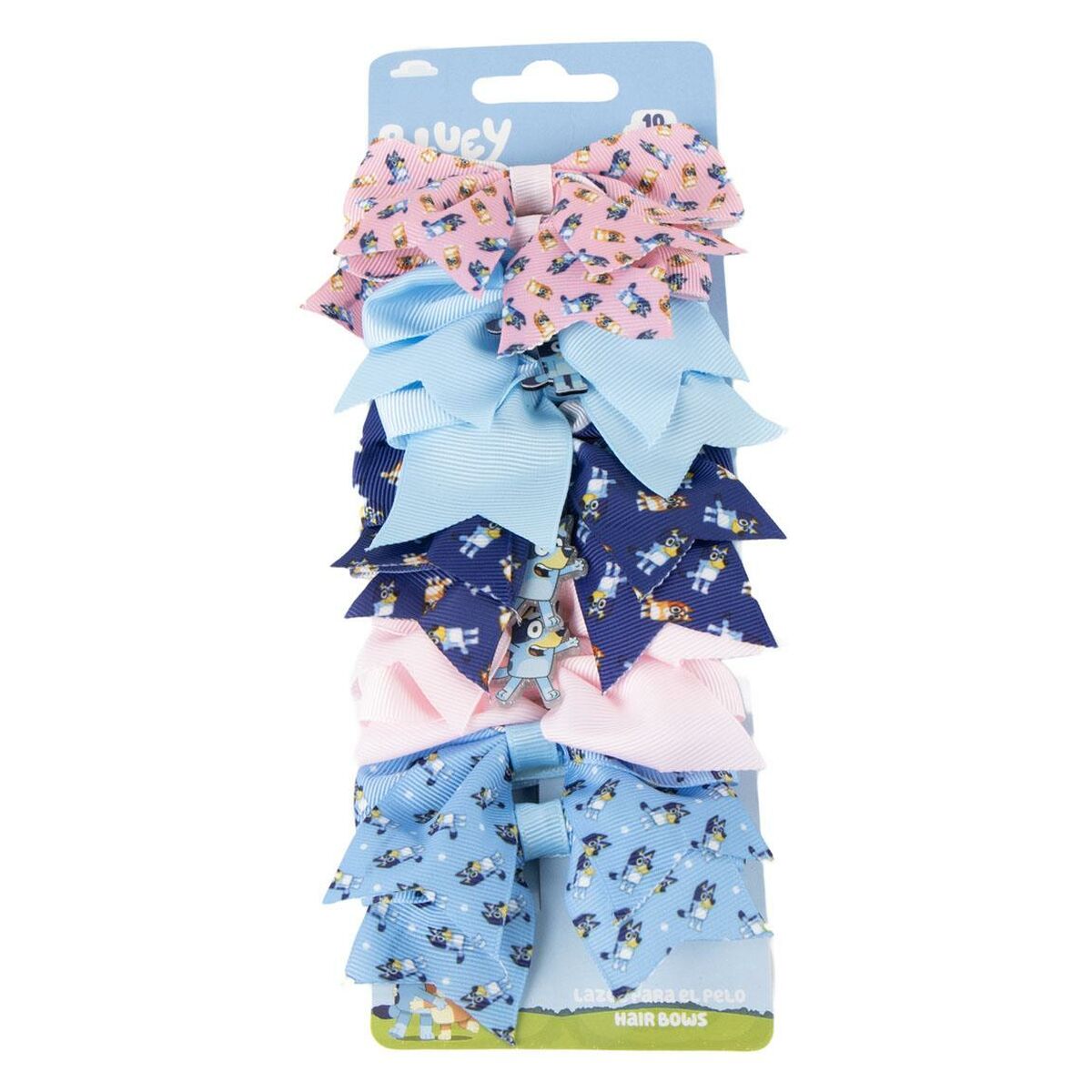 Elásticos para Cabelo Bluey Multicolor 10 Peças