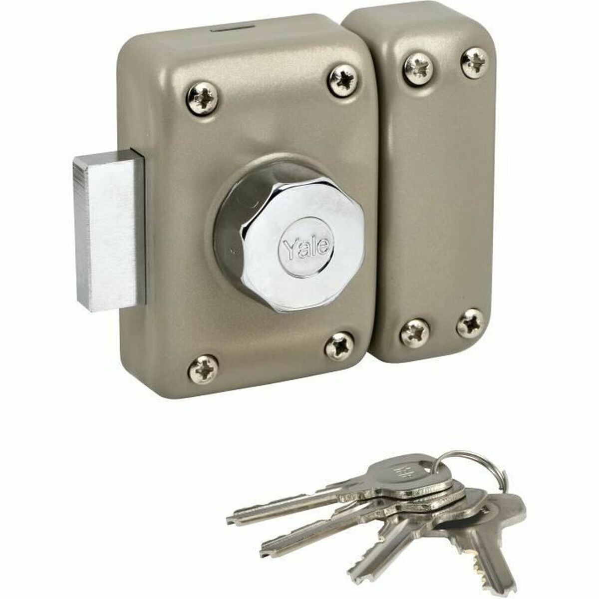 Fechadura de sobreposição Yale YV25BT-50 Bege Aço