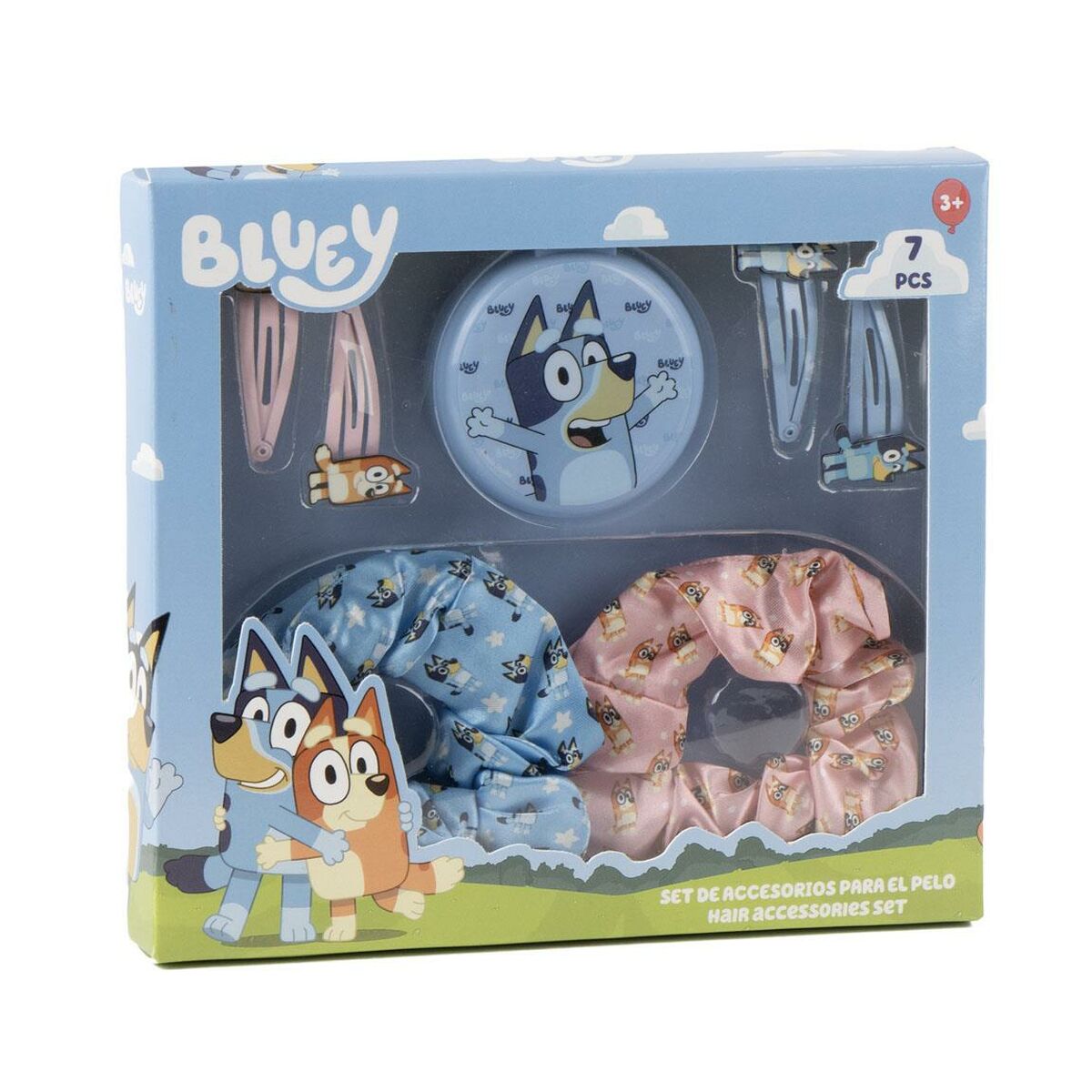 Acessórios para o Cabelo Bluey Multicolor 7 Peças