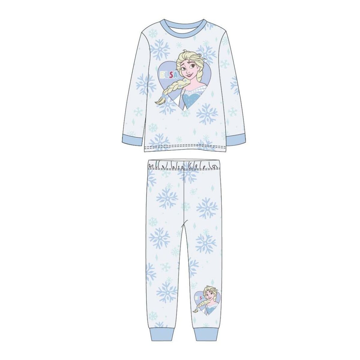 Pijama Infantil Frozen Azul Claro