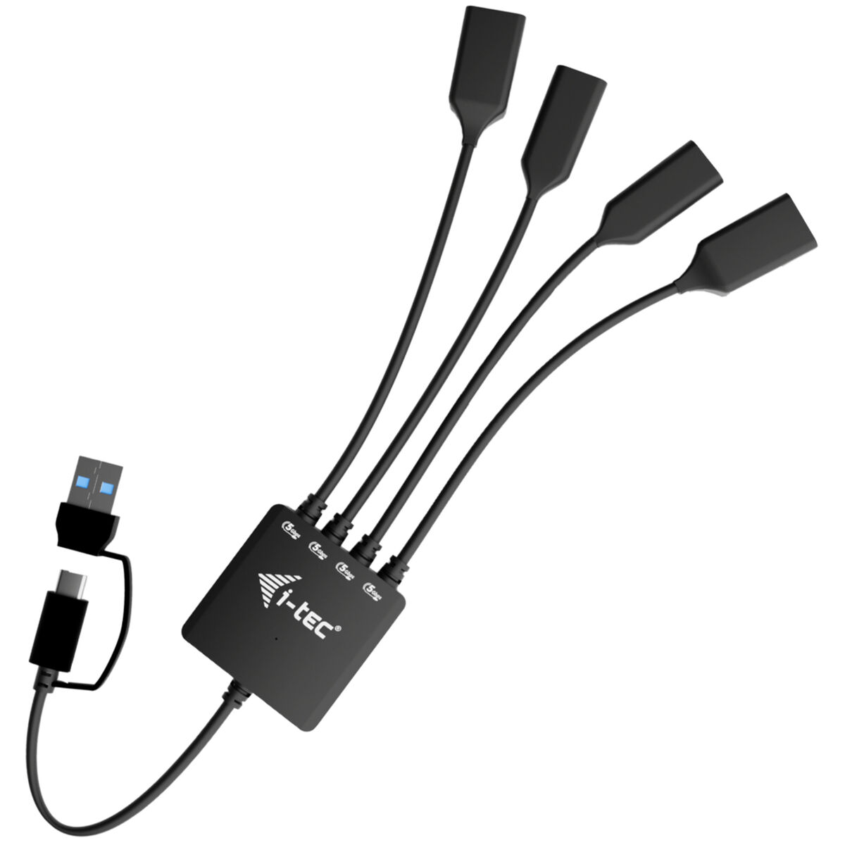 Hub USB i-Tec CACBLHUB2A2C Preto 10 cm