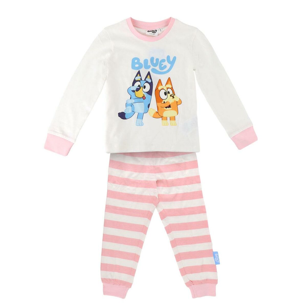 Pijama Infantil Bluey Bege