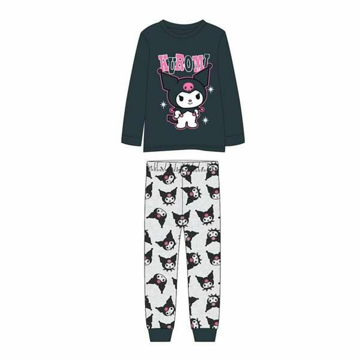 Pijama Infantil Hello Kitty Cinzento