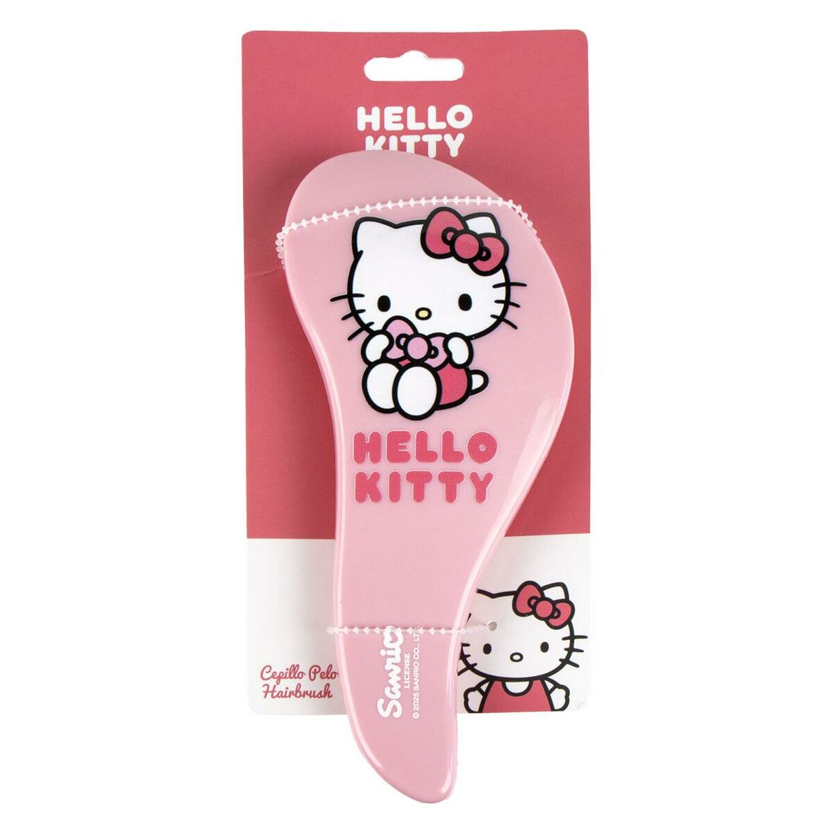 Escova Desembaraçante Hello Kitty Fúcsia 100 % ABS