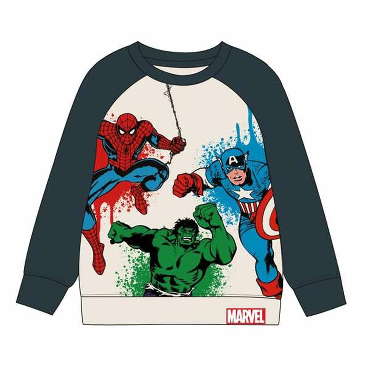 Polar sem Capuz Criança The Avengers Bege
