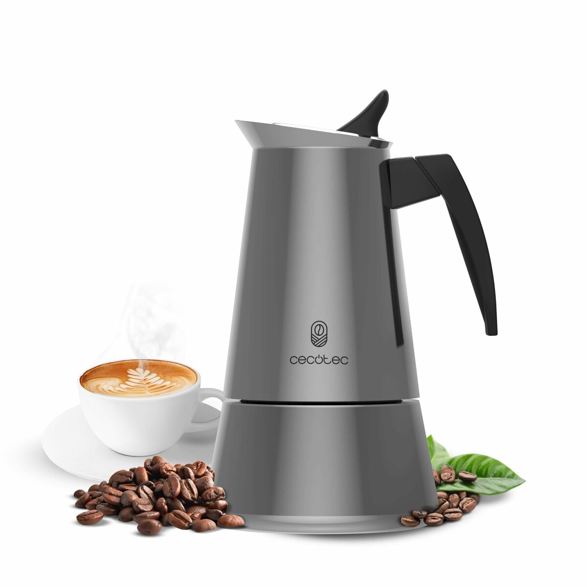 Cafeteira Italiana Cecotec Piccolina 200 2 Kopjes 100 ml Aço Aço inoxidável