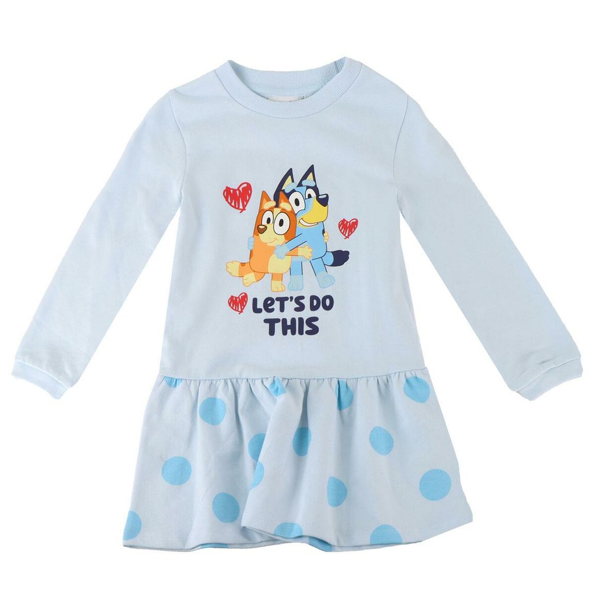 Vestido Bluey Azul Claro