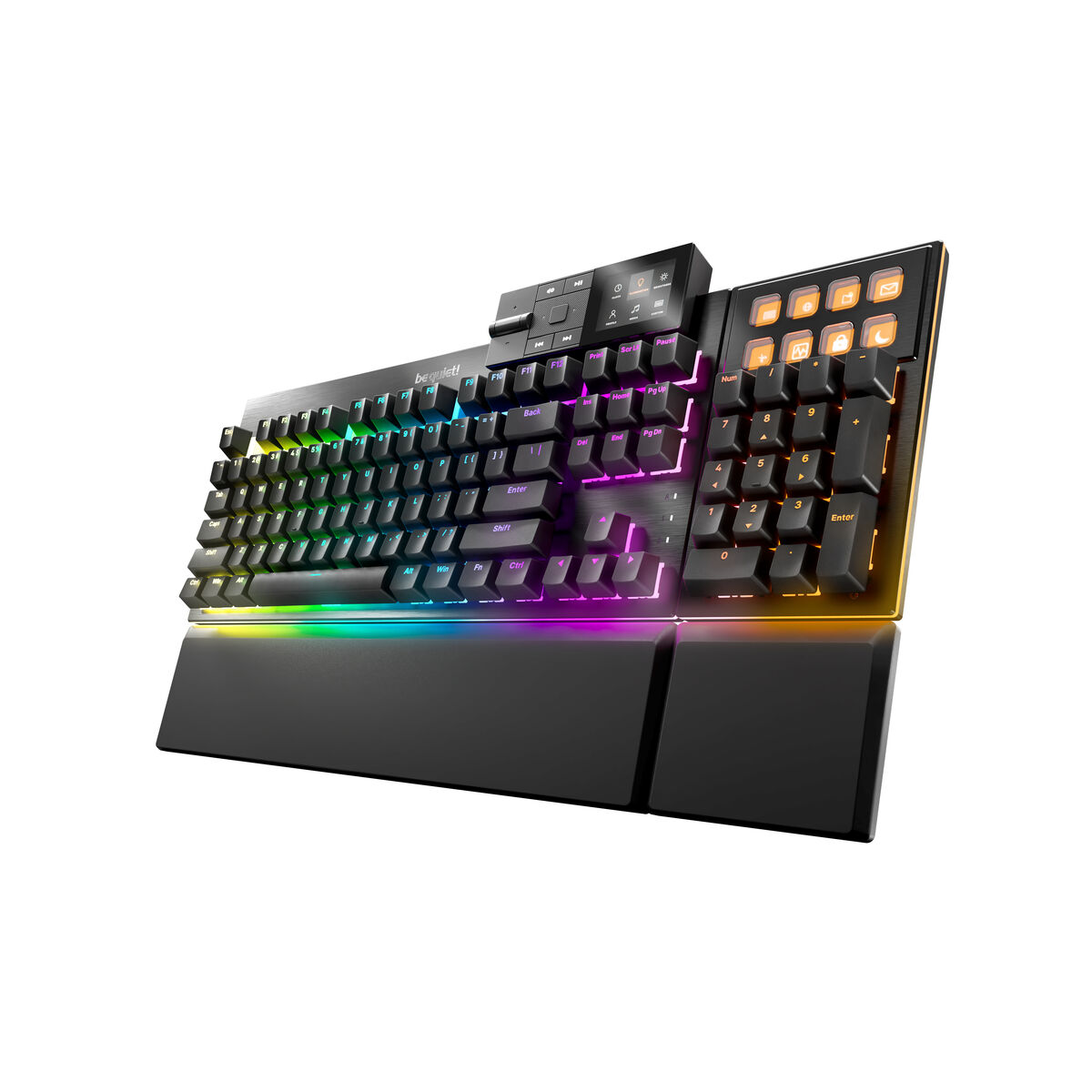 Teclado Be Quiet! BT002US Preto Multicolor QWERTY Qwerty US